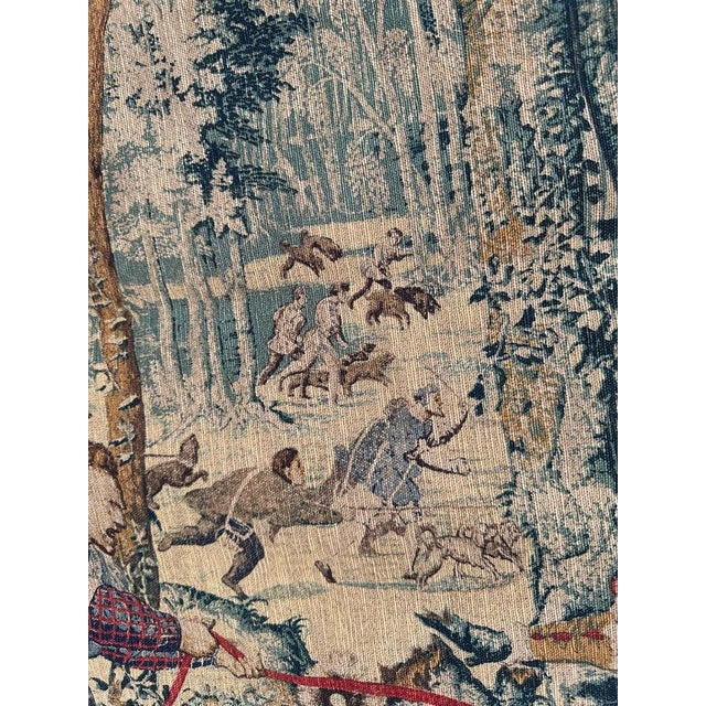 Vintage French Hand Printed Aubusson Tapestry from Bobyrugs, 1960s For Sale - Image 17 of 18