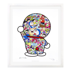 Takashi Murakami, Doraemon's Daily Life (Framed, Dual Hand Signed Lithograph), 2018