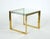 Mid-Century Italian Brass & Crystal Glass Nesting Tables, 1970s, Set of 2 For Sale - Image 6 of 18
