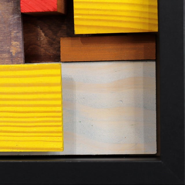 Amber Light on Ocean Park - Framed Textural Abstract Landscape Painting Original Artwork by Paul Kirley For Sale - Image 4 of 8