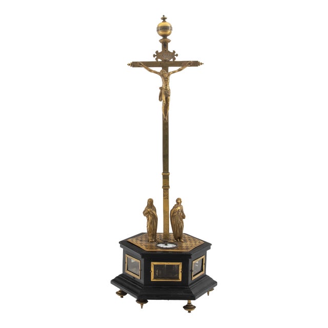 Clock with Calvary by Allodi For Sale