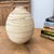 Rustic Round Beige & Charcoal Sandstone Dunes Ceramic Vase For Sale - Image 3 of 8