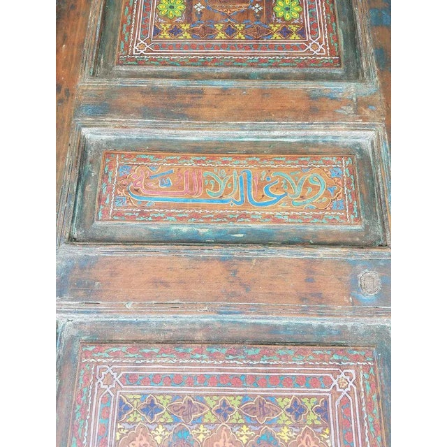 Moroccan Multi-Color Single Panel Door For Sale - Image 4 of 6