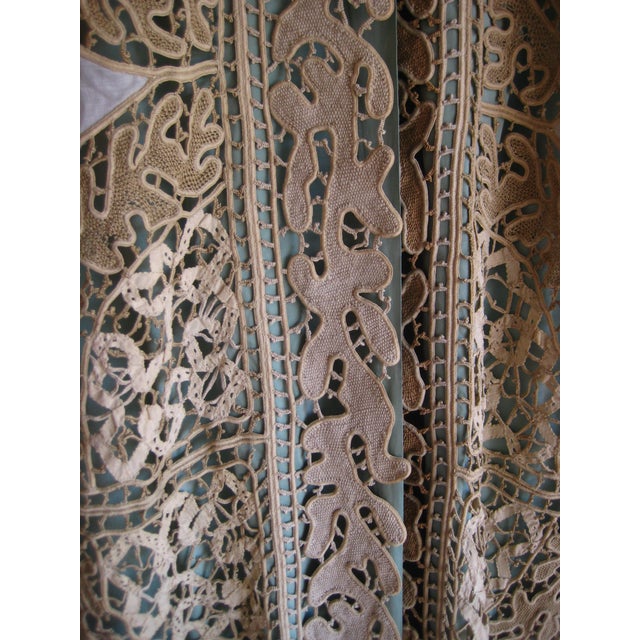 Mid 19th Century French Napoleon III Castel Size Lace Curtains For Sale - Image 11 of 16