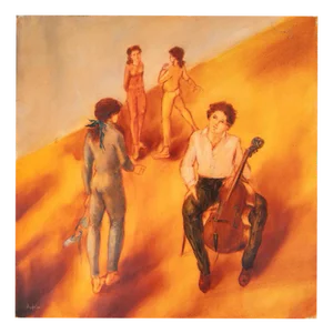 Mimmo Andriuoli, After the Musical Rehearsals, 1990s, Oil on Canvas