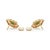 Art Deco-Inspired 14k Yellow Gold 1.06 Ct Emerald & Diamond Halo Stud Earrings- A Pair For Sale - Image 9 of 16