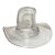 1960s Large Lifesize Blenko Hand Blown Art Studio Glass Cowboy Hat Sculpture Vase For Sale