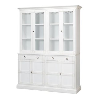 Modern White Painted Hutch For Sale