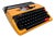 Yellow Deluxe 250TR Typewriter with Case from Brother, 1970s For Sale