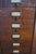 Antique Ohmers Sons 48 Drawer Oak Industrial Apothecary Amberg Filing Cabinet For Sale - Image 12 of 14