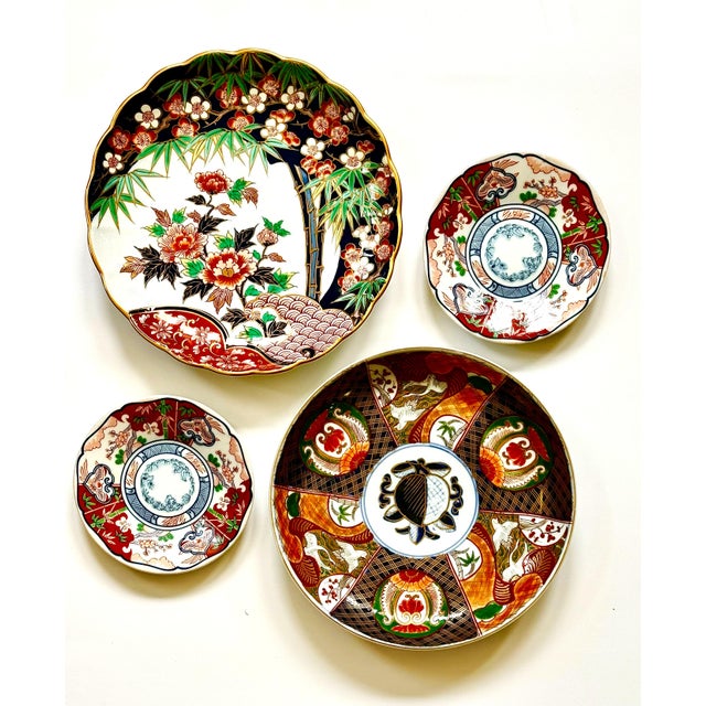 Vintage Imari Wall Plate Decor For Sale - Image 10 of 12
