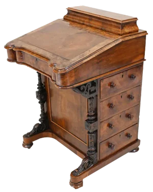 Antique Davenport Desk in Walnut, 1880