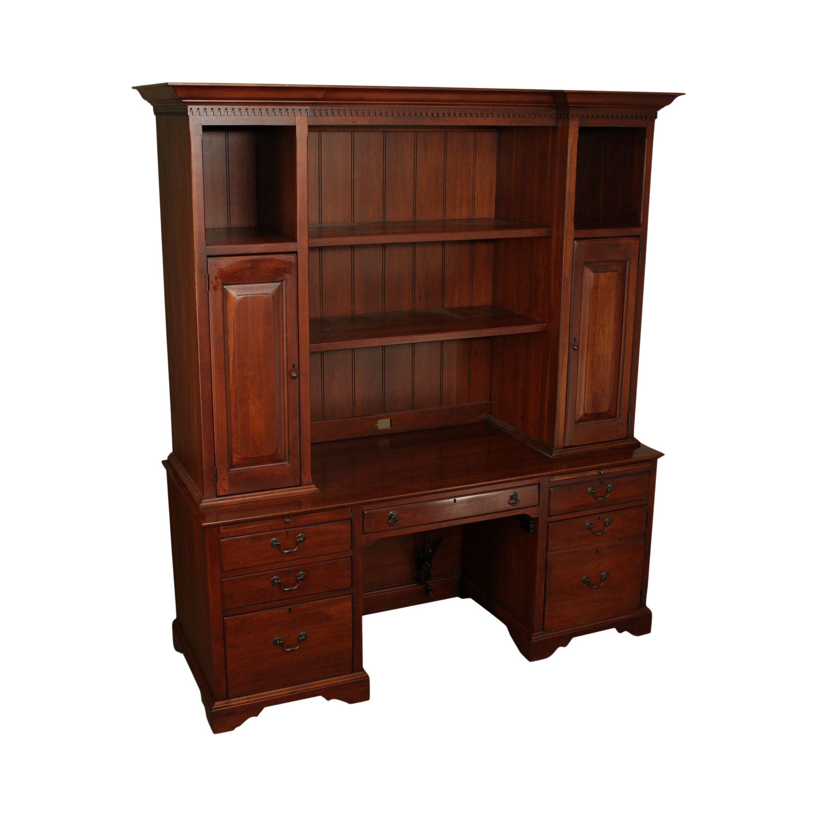 Lexington Bob Timberlake Cherry Desk Credenza With Bookcase Hutch Top Chairish