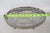 1960s Mayell Queen Anne Divided Glass Dish on Footed Silver Plated Handled Stand For Sale - Image 9 of 15