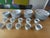 Art Deco 1980s Rare 54-Piece Swid Powell Tuxedo Porcelain Set, Dinner Service for 11 For Sale - Image 3 of 5