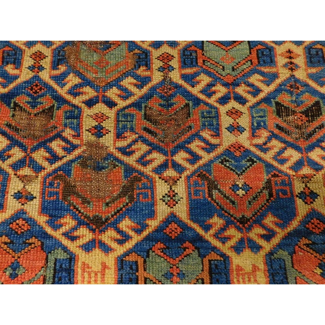 Rare Antique Caucasian Rug. 3'6"x 5'5" For Sale - Image 10 of 16