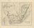 Antique Map of South Africa with the Peninsula of the Cape Inset, 1860 For Sale - Image 3 of 8