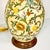1980s Boho Chic Rustic European Italian Tuscany Style Ceramic Handpainted Flora Table Lamp With New Shade For Sale - Image 11 of 18
