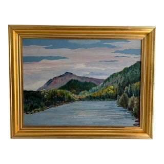 Swedish Mid 20th Century Plein Air Landscape - Signed "J. Hovedskou For Sale
