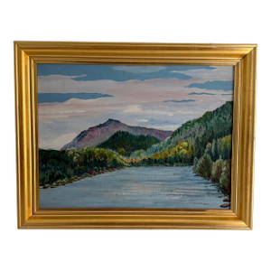 Swedish Mid 20th Century Plein Air Landscape - Signed "J. Hovedskou