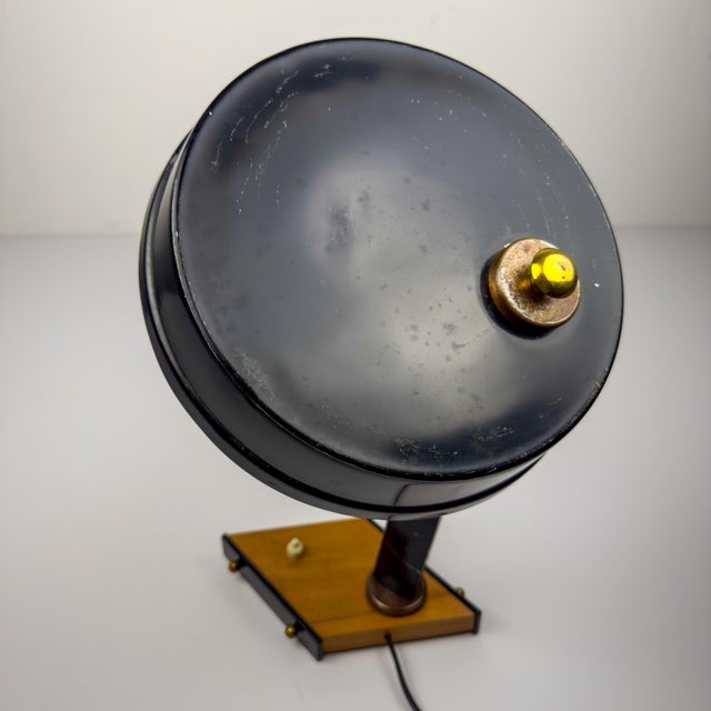 Vintage Metal Desk Lamp attributed Oscar Torlasco, Italy, 1950s For Sale - Image 15 of 18