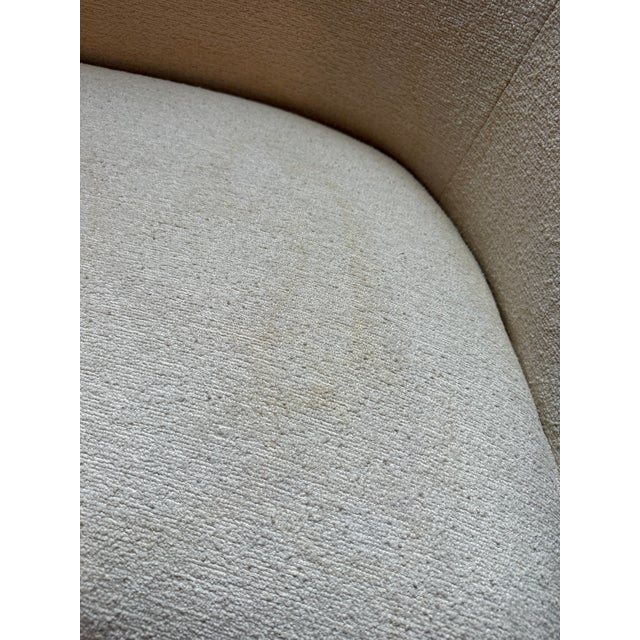 Mid 20th Century Mid 20th Century Sofa - Style of Theo Ruth Model 115 White Boucle For Sale - Image 5 of 8