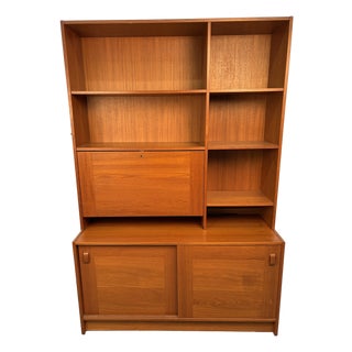 1960s Danish Teak Bookcase by Domino Møbler For Sale