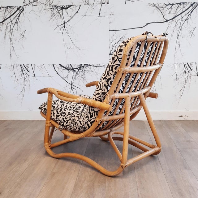 Vintage Rattan Lounge Chairs, 1980s, Set of 2 For Sale - Image 11 of 12