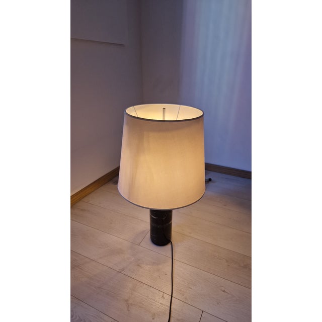 Table Lamp in Black Marquinia Marble from Knoll, 1970s For Sale - Image 12 of 13