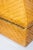 Amber Vintage Woven Leather and Wood Hinged Monumental Box Rattan Style Pagoda Style For Sale - Image 8 of 15
