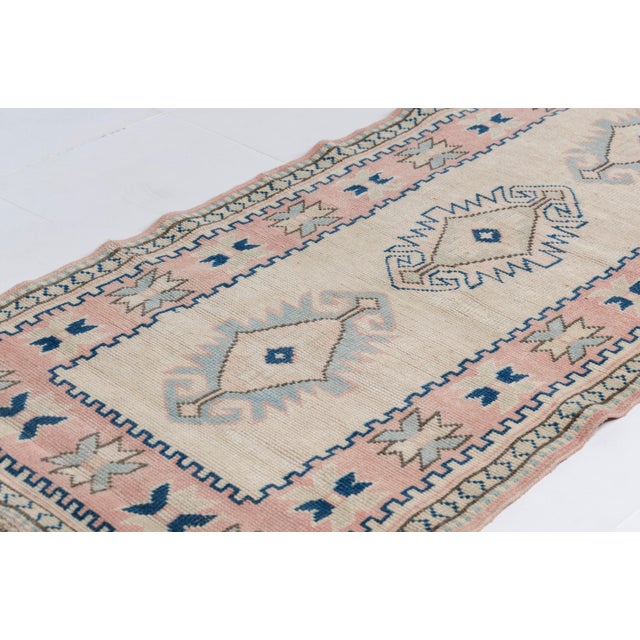 Textile Hand-Knotted Antique Hallway Rug For Sale - Image 7 of 10