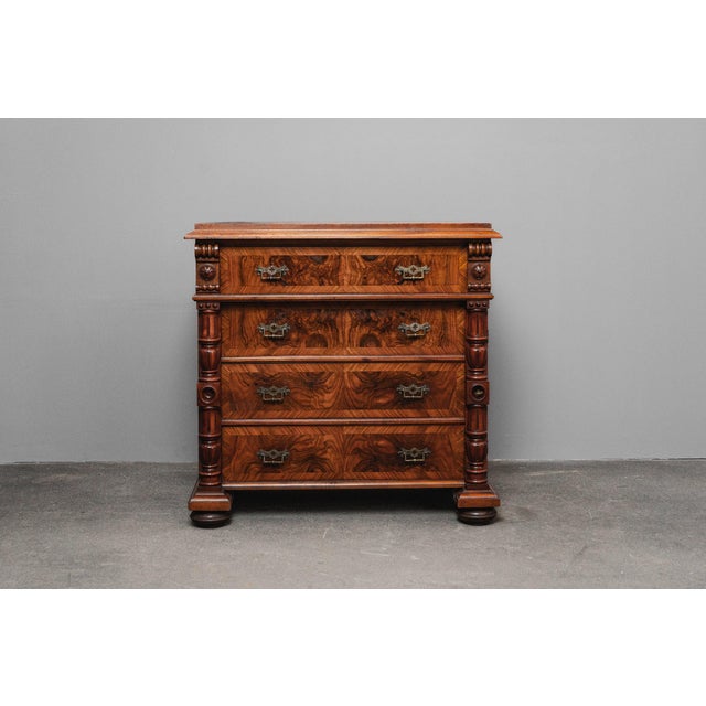Item: Four-drawer chest of drawers Period & Style: Gründerzeit (late 19th century) - second half of the 19th century...