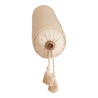 Coco Como Champagne Bolster Pillow, Small For Sale