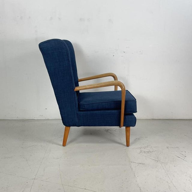 Bambino Armchair in Navy Blue by Howard Keith for HK Furniture, 1950s For Sale - Image 9 of 14