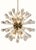 Sputnik Light with 50 Murano Glass Beads and a Golden Frame from Justfurnituress SRL For Sale - Image 4 of 10