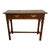 Vintage Late 20th Century Councill Hall Table With ChippendaleFretwork Trim and Banded Mahogany Top For Sale