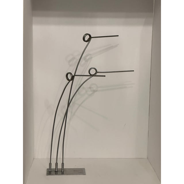 Contemporary Abstract Metal Sculpture Adjustable For Sale - Image 11 of 12
