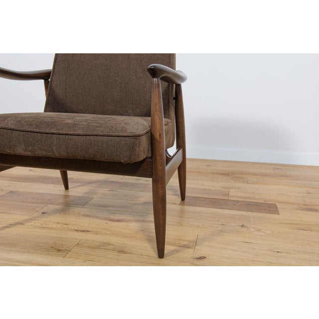 Set of GFM-87 Armchairs by Juliusz Kedziorek for Gościcińskie Furniture, 1960s For Sale - Image 15 of 18