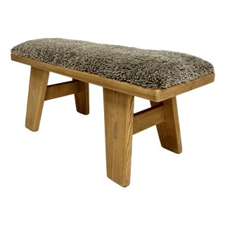 Rustic Pine Bench by Krogenäs, Norway, 1960s For Sale