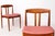 Mid-Century Modern Teak Dining Chairs with Pink Upholstery from Bramin, Denmark, 1960s, Set of 4 For Sale - Image 6 of 12