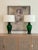 Emerald Green Vintage Murano Lamps With Iridescent Glass Swirl Effect For Sale - Image 12 of 12