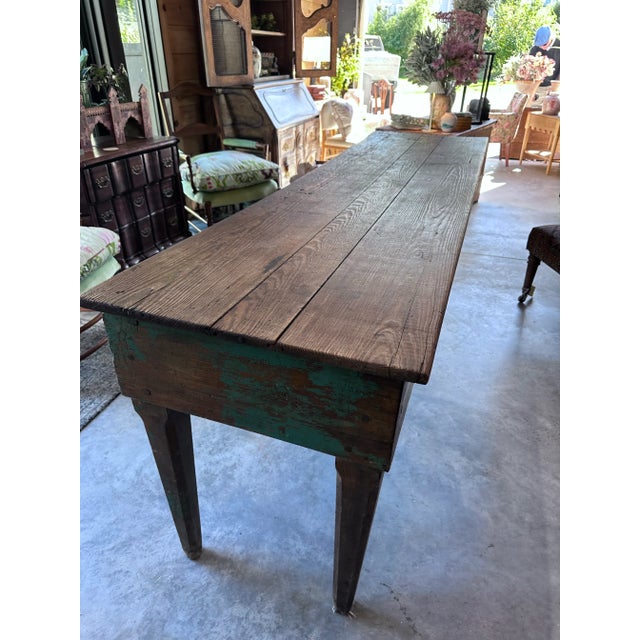 Early 19th Century Rustic Dough Bin Table From Maine For Sale In Boston - Image 6 of 12