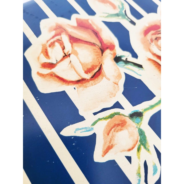 Black Mid-Century Striped Candy Manufacturer's Tin-Box, 1950s For Sale - Image 8 of 10