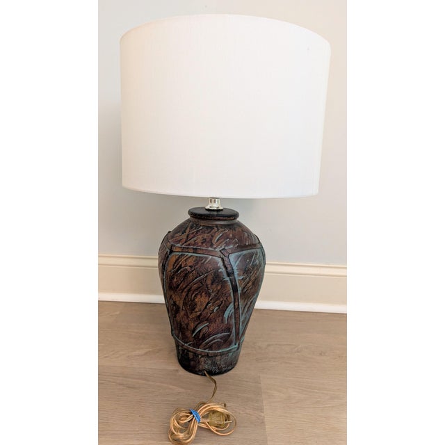 1990s Postmodern Ceramic Lamp Brutalist Style by Elite Lighting For Sale - Image 10 of 13