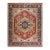 9x12 Harlow Oriental Coral Geometric Medallion Modern Hand Knotted Wool Carpet Rug For Sale