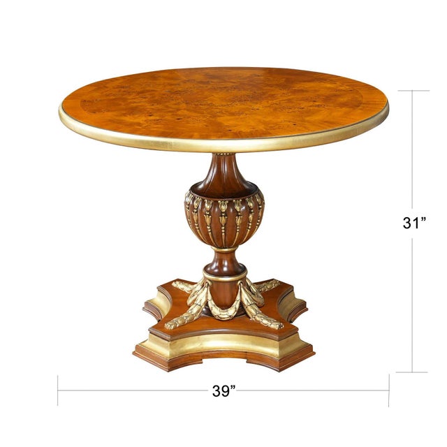 A gorgeous, high quality Burled Center Table from Niagara Furniture with plenty of presence to brighten up any room....