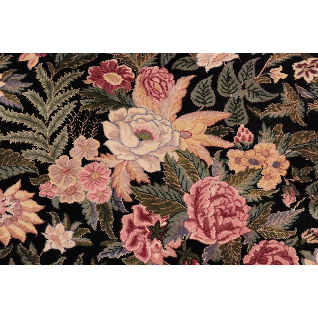 Shabby Chic David Pak-Persian Black/Red Wool Rug - 10'1'' X 13'10'' For Sale In New York - Image 6 of 8