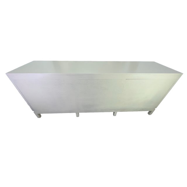 James Mont Style Lacquered Credenza in Cream & Mint Green, Hollywood Regency, 1960s (Attributed) For Sale - Image 16 of 16