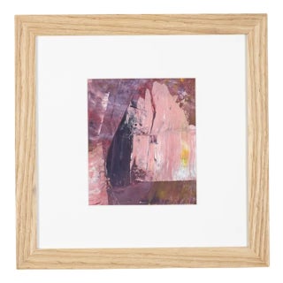 Violet Quartz, Acrylic on Paper, Framed For Sale