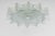 Large Murano Ice Glass Chrome Flush Mount attributed to Kaiser, Germany, 1960s For Sale - Image 4 of 16